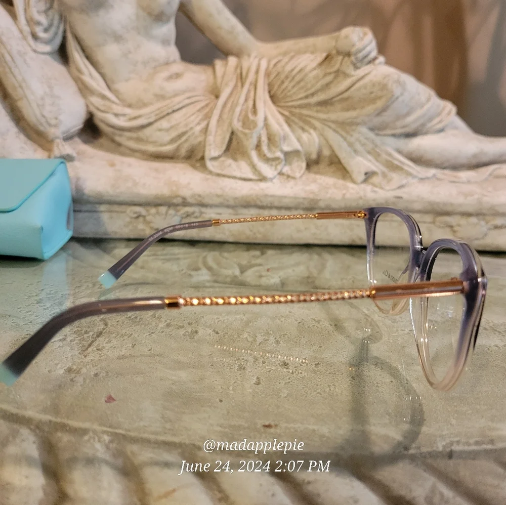 Tiffany & Co TF 2206 Cat Eye Perscription Frames Only Rubedo Ombre Luxury #104